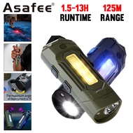 ASAFEE K220 EDC Mini Flashlight Laser Light Multi Color Side Light Magnetic Clip USB Rechargeable Po