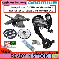 ⚡Shimano M370 Altus RD 9Speed Groupset VG Cassette 32/36/40/42T Shimano rd shifter 9speed Chain