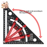 Triangle Ruler Carpenter Positioning Marking Ruler Aluminum Alloy Triangle Ruler Measuring Tool