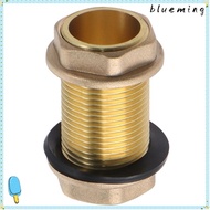 BLUEMING Tube Adaptor, G1/2 G3/4 G1 Male Brass Bulkhead Fitting, Water Tank Joint Tube Connector Wat