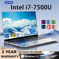 [3-Years-Warranty] 2025 Ultra Slim I7 Laptop Computer 14.1 Inch Intel i7-7500U Dual Core 12GB RAM 51