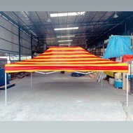 itop PVC Tarpaulin 10' x 15' Warna Red Yellow Roof 80cm Canopy Tent Kanopi Khemah Pasar Malam