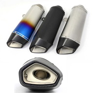 60mm Motorcycle Exhaust Real Carbon Fiber Steel sc Pipe Moveable DB Killer Scooter GP-project 1 4