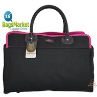 Romar Polo กระเป๋าเดินทางแบบถือ/เบ็ดเตล็ด ขนาด 18 นิ้ว B-Lined Code 21101-1 Pink (Black)