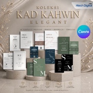 💍 10 TEMPLATE KAD KAHWIN CANVA. SIMPLE ELEGANT PREMIUM. CUSTOM | AUTO CANTIK 🔥