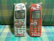 ((可口可樂收藏品))1998年台灣可口可樂NOKIA 5130/NOKIA 5110限量可口可樂手機外殼+按鈕完整一套