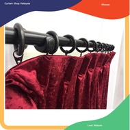 Whome Short C Wooden Solid Curtain Rod Solid Rod 9 feet to 14 feet  28mm batang Kayu langsir  Kayu F