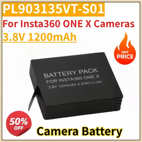 New Replacemen Camera Battery 3.8V 1200mAh PL903135VT-S01 for Insta360 ONE X Cameras