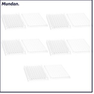 MUNDAN 1/5Pcs Tissue Culture Plate, 96 Well Flat Bottom Experiment Instrument Tools, Durable  Plasti