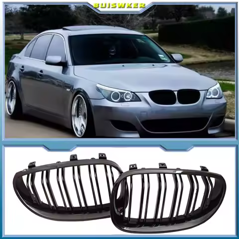 Grill Front Kidney Sport Grilles Hood Grill for BMW E60 E61 5 Series M5 525I 525Xi 528I 528Xi 530I 5
