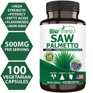 Biofinest Saw Palmetto Extract 500mg - Hair Loss Control Growth DHT Blocker Urinary Bladder Prostate