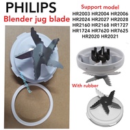Philips Blender Jug Blade With Rubber Ring  HR2003 HR2004 HR2006 HR2024 HR2027 HR2028 HR2168 HR7620 