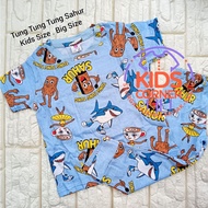 Baju Tidur Budak Tung Tung Tung Sahur Pyjamas (GL Fashion) Boy Girl Unisex Lengan Pendek Short Sleev
