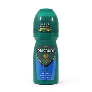 MITCHUM Roll-On Deodorant Men's ICE FRESH Scent Large Value 100 ML. (MITCHUM FRESH)