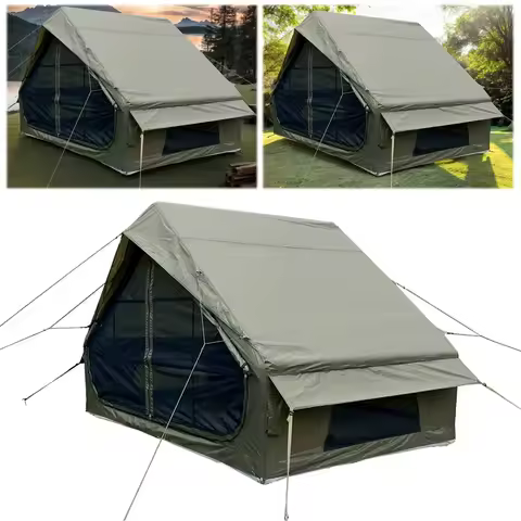 6.3 Square Meters 300d Oxford Cloth Camping Tent Portable 4 Season Air Tent Inflation Air Tent House