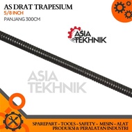 As Drat Trapesium 5/8 Inch Panjang 300 cm As Drat Ulir Kotak