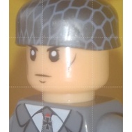 WW 2 German Paratrooper helmet (plastic toy and less than 1.3 cm)