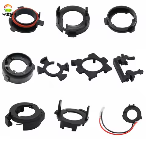 YSY 2Pcs LED Headlight Bulb H1 H7 Car Adapter Base Retainer Holder Socket Headlamp Mount Stand For N