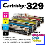 B/C/M/Y Compatible Cano* CRG Cartridge 329 Cano*329 LaserShot LBP7010C LBP7018C LBP7018 LBP7510 LBP-