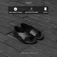 LS20.2 - LEMANS cowhide sandals, fragrant rubber sole, youthful adjustable strap design,