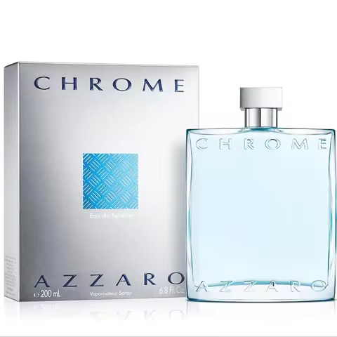 AZZARO Chrome By Azzaro Oakmoss, Cedar, Tonka Bean, Brazilian Rosewood, Coriander Men Edt Spray 1 Oz