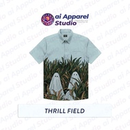 KEMEJA Premium Short Sleeve Adult Shirt - Ai Apparel Studio x HMSTR - Thrill Field