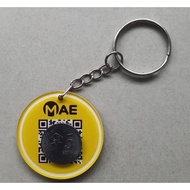 Mae tng duitnow round 2d keychain QR