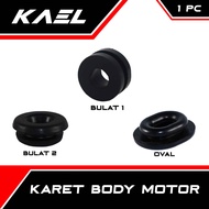 Karet Body Motor All Honda Yamaha Universal Supra X 125 &amp; Supra Fit &amp; Revo &amp; Tiger &amp; Grand &amp; Grand &amp; Mio &amp; Jupiter MX-Z &amp; Vega &amp; F1ZR &amp; Beat &amp; Vario &amp; Soul GT &amp; X-Ride &amp; Scoopy  dll Bulat Oval Dop Accu Aki Grommet Bodi