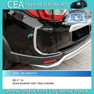 BRV 16 REAR BUMPER SIDE TRIM CHROME - TBBRVC-BRV 16 REAR BUMPER SIDE TRIM CHROME -RING BUMPER BLKG B