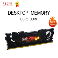 JAZER Memory DDR3 1600MHz 8GB Rams 16GB DDR4 2400MHz 2666MHz Desktop Memoria Ram With Heatsink