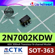 2N7002KDW 60V 300mA Transistor N-channel Mosfet 2N7002DW 72K SOT-363 CTK Electronic