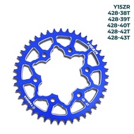 SPROCKET ALLOY BLUE 428-38T / 428-39T /428-40T /428-41T /428-42T /428-43T Y15ZR