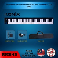 KONIX Portable 88 Keys Digital Piano with Bluetooth &amp; Bag - (PL88)