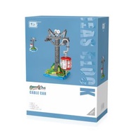 海洋公園纜車積木模型紀念性擺設