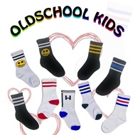 Oldschool Kids Socks with Cute Striped Pattern Kids Socks Girl Kids Socks Boy