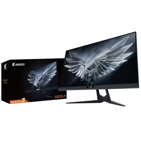 GIGABYTE AORUS FI27Q-P 27 Inch 2K QHD 1440p 1ms 165Hz Frameless Gaming Monitor with HDR 95% DCI-P3 S