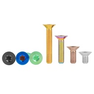 Wanyifa Titanium Bolt M4x8-35mm Countersunk Inner Torx for Brake Fluid Bolt SHOEI AGV Helmet Bolt