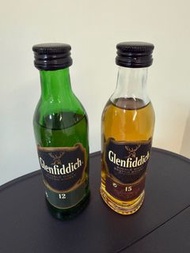 格蘭菲迪酒辦 Glenfiddich 12 &15 50ml