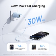 Baseus EnerFill FN11 Fast Charger GaN USB Type C Charger 30W UK Compact Quick Chargers For iP Samsun