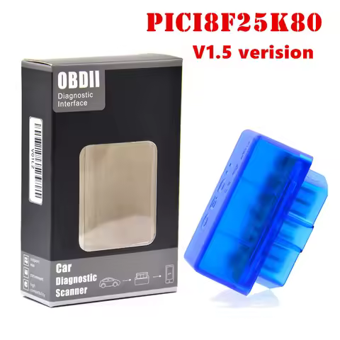 Super Mini ELM327 Bluetooth V1.5 With Pic18f25k80 Version ELM 327 V1.5 OBD2 Scanner Universal Disgno