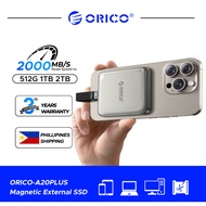 ORICO External SSD Magenetic Portable SSD 1TB 2TB 4K ProRes HDR for Phone Laptop (A20PLUS)