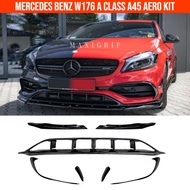 Mercedes Benz W176 A Class A45 Front canards kit front lip splitter bumper accessories