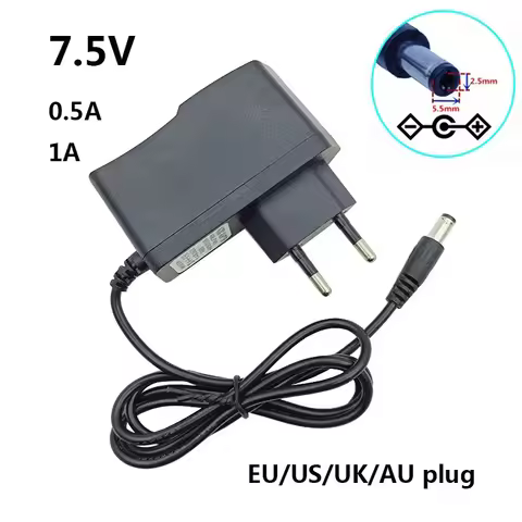7.5v Power Supply 7.5v 0.5a 1a 220v 7.5v dc Adapter Transformer 220v to 7.5v 7.5 v 7.5 Volt Switchin