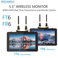 FeelWorld FT6/FR6 5.5″ Wriless Video Transmission Touch Monitor 4K HDMI สำหรับกล้อง DSLR มิเลอร์เลส