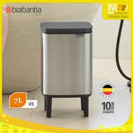 Brabantia Bo Waste Bin Hi, 7L - Matt Steel (Fingerprint Proof)