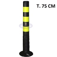 Traffic Delineator 75cm, Yellow, Road Barrier Pole, Yellow Stick cone deliniator Parking mall