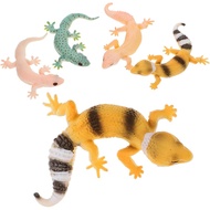 Toyvian 4pcs Model Simulasi Cicak Patung-patung Cicak Mainan Hiasan Habitat Reptilia Mainan Pendidik
