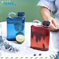 TEASG Sport Bottle, Plastic Flat Shape Water Bottle, Fashion Large Capacity Water Cup