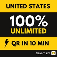 Traverrsim United States (USA) eSIM Unlimited Data 美国