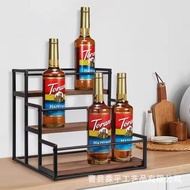 Wooden Display Red Wine Kitchen Iron Art Stepped Multi-Layer Red Wine Shelf Combined Display Rack Se